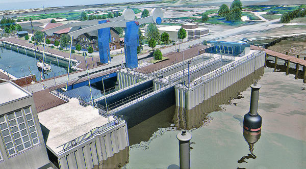 So soll sie aussehen, die neue Schleuse (Bild nports)
